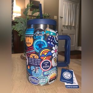 Life Is Good 50 oz. Sticker Tumbler. Brand new with tags.